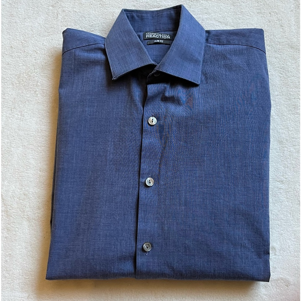 KENNETH COLE REACTION SLIM FIT MENS DRESS SHIRT